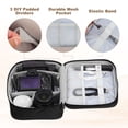 thumbnail image 3 of Uxcell Travel Cable Organizer Bag, Portable Camera Case Electronic Organizer Pouch Digital Storage Carrying Case Black, 3 of 7