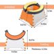 thumbnail image 3 of Orinal de viaje portátil para niños pequeños: 30 bolsas de almacenamiento, orinal de viaje plegable para niños pequeños y niños, para interiores y exteriores, 3 of 5