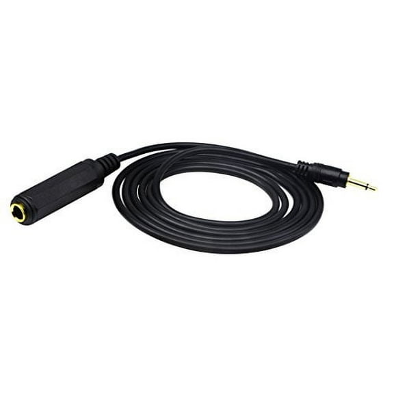 zdyCGTime Golden Plated 3.5mm Mono 1/8 inch Audio Male to 6.35mm 1/4 inch Female Jack Converter Cable Cord Adapter (1.5M/5 Feet)