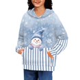 thumbnail image 2 of DISNIMO Snowman Christmas Hoodie for Girls Snowflake Hoodies Pullover for Boys and Girls Hoodie Size 8-10 Girl Clothes Children Sweatshirts Girls Lightweight Hoodie for Girls Preppy, 2 of 7