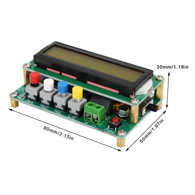 Capacitance Meter, High Accuracy 1pF~1uF Capacitor Tester, Portable Digital Small Wide Measurement Range for Measuring C Level L Level