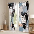 thumbnail image 3 of jejeloiu Kawaii Cat Kitten Black Out Curtains,Cute Cartoon Animal Curtains Pack of 2 (42x63 Each),Pet Lovers Bedroom Curtains For Kids,Super Cozy Room Decor, 3 of 6