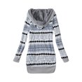 thumbnail image 2 of Fashnice Ladies Cardigan Sweater Long Sleeve Outwear Fleece Coat Soft Work Jacket Blue M, 2 of 3