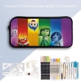 thumbnail image 3 of Animated Inside Out Pen Bag Pencil Case Makeup Bag Stationery Bag Coin Purse Key Pouch Office Supplies Storage Organizer, 3 of 7