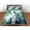 thumbnail image 3 of Edredón Verde Pavo Real Decoración Estética Juego de Cama Completo, Lujo Funda Nórdica Reina,, 3 of 4