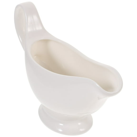 RENACLIPY Ceramic Gravy Boat Kitchen Sauce Jug Easy Carry