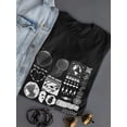 thumbnail image 3 of Trendy  Objects Rave Style T-Shirt Women -Image by Shutterstock, Female Large, 3 of 4