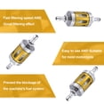 thumbnail image 3 of Unique Bargains Gold Tone 8mm Fuel Filters Engine Inline Gas Fuel Line Filter Replacement for Motorbike Dirt Bike, 3 of 6
