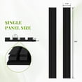 thumbnail image 5 of Easy4Home 2Pcs 106"x12.6" Wood Slat Acoustic Wall Panels, 3D Fluted Soundproof Decorative Panels for Interior Walls, Black Oak, 5 of 9