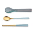 thumbnail image 3 of Conjunto de cubiertos Utensilios de cubiertos Conjunto 304 Cuchara de acero inoxidable y conjuntos de palillos para CAMPA, COCINAS FAMILIARES PICNIC HOME COCINA DE COCINA AZUL ORO Advancent HA012707-02, 3 of 7