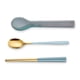 thumbnail image 3 of Conjunto de cubiertos Utensilios de cubiertos Conjunto 304 Cuchara de acero inoxidable y conjuntos de palillos para CAMPA, COCINAS FAMILIARES PICNIC HOME COCINA DE COCINA AZUL ORO Speravity HA012707-02, 3 of 7