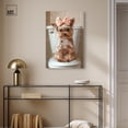 thumbnail image 3 of Cute Yorkie on the Toilet Canvas Glam Bathroom Art by Art Remedy, Gallery Wrapped, 20 x 30, 3 of 7