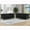 Black, variant on 80" Chesterfield Sofa Black Velvet for Living Room, 3 Seater Sofa Tufted Couch with Rolled Arms and Nailhead for Living Room, Bedroom, Office, Apartment, 3S with 3S (Black)
