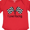thumbnail image 4 of Inktastic I Love Racing Boys or Girls Long Sleeve Baby Bodysuit, 4 of 5