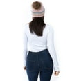 thumbnail image 3 of Marcus Adler Blush Striped Beanie, 3 of 3