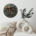 thumbnail image 6 of Vintage Tool Clock Wall Decor 10-Inch Silent Wooden Wall Clock, Battery Operated (AA Batteries Not Included), Artistic Home Decor, 6 of 7