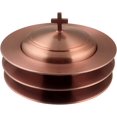 thumbnail image 1 of Communion Ware 3 Holy Stacking Bread Plates With A Lid - Stainless Steel (Copper), 1 of 3