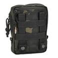 thumbnail image 2 of Tasmanian Tiger Tac Pouch 5, Tactical MOLLE System Loops with YKK Zippers and Waterproof Rain Cover, Multicam Black, 2 of 3
