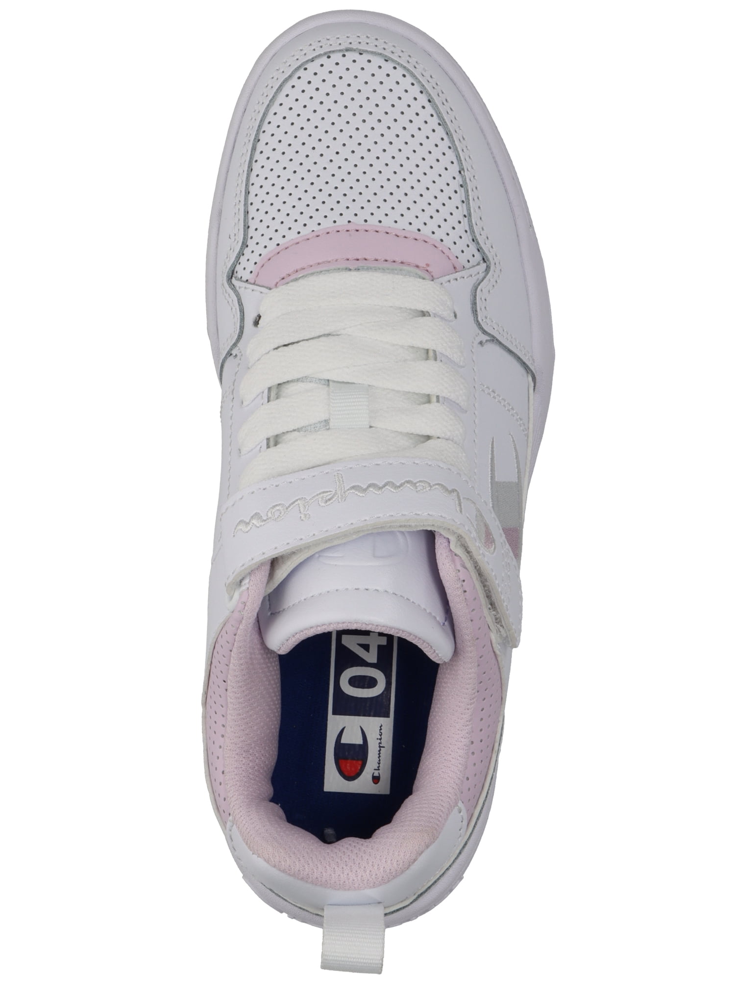 Champion Girls' Shoes Low-Top Medium White, Pink 3.5