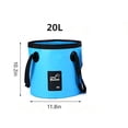 thumbnail image 7 of Portable Collapsible Folding Water Bucket, 20L 5 Gallo  Sturdy and Durable, Leakproof Collapsible Collapsible and portable water,for Outdoor Travel Hiking Fishing Beach, 7 of 7