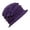 Purple, variant on Fgnfyis Floral Wool Bucket Hat for Women Double Layer Fisherman Hat Elegant Warm Winter Hats for Women Cap Grey
