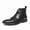 Black, variant on Men's Pointed Toe Dress Boots Chelsea boots Patent Leather Textured Mesh Lace-Up Ankle Boots with Side Zipper