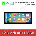 thumbnail image 3 of ZWNAV 12.3 inch HD Touch Smart Screen Android 14 for Toyota Land Cruiser LC300 2022 Wireless CarPlay GPS Navigation Car Radio Car Media, 3 of 15