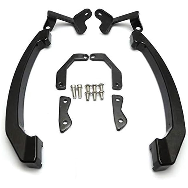 OUYAWEI Motorcycle Rear Grab Bars Rear Seat Pillion Passenger Grab Rail Handle,Black