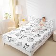 thumbnail image 3 of Erosebridal Teens Princess Ribbon Bowtie Bed Sheets 4pcs,Girls Sea Starfish Seashell King Sheets,Microfiber Bedroom Decor, 3 of 5