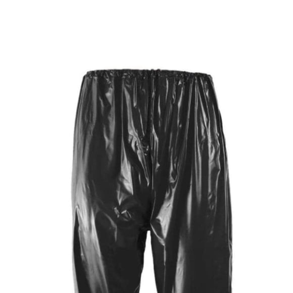 Fitness Sauna Suit Exercise Gym Pants Fitness Home Sweat Suit Hoodie Pants Black L