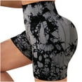 thumbnail image 3 of Women's Biker Shorts High Waist Workout Yoga Tie Dye Soft Athletic Bicycle Shorts for Running Booty Lifting Leggings, 3 of 3