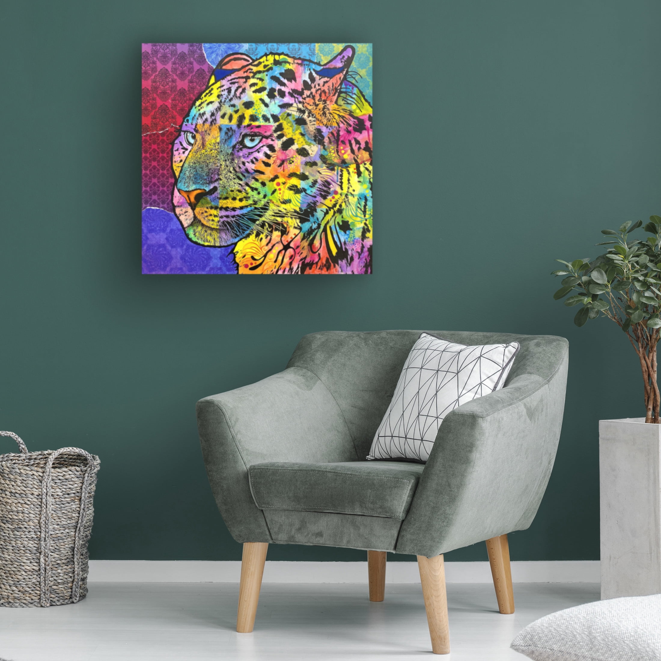 Canvas Wall Art - Dean Russo 'Chobe' Wall Art for Living Room, Bedroom, or Office Décor by Trademark Fine Art - 35 x 35 Inches