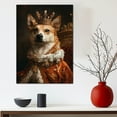 thumbnail image 5 of Dog Canvas Print Funny Canaan Dog Painting Poster Vintage Wall Art Starry Night Artwork Picture for Bedroom Decor, 5 of 6