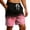 Black, variant on Cargo Shorts for Men Summer Casual Color Block Tie Dye Elastic Waist Straight Leg Beach Shorts with Pockets