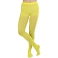 thumbnail image 4 of ToBeInStyle Junior Teenage Girl Young Adult Opaque Nylon Pantyhose - Yellow - One Size, 4 of 5