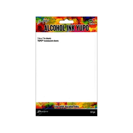 UPC: 0789541049722 | Ranger TAC49722 Tim Holtz Alcohol Ink Transulcent Yupo Paper 10 Sheets  5 x 7 in.