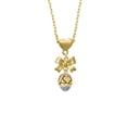 thumbnail image 2 of Delight Jewelry Goldtone X Heart Spacer Spinner Gold tone Heart Necklace, 2 of 4