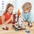 thumbnail image 2 of City Space Exploration Shuttle Building Blocks Toy, Gifts for 6-12 Year Old Boys Girls (660 PCS), 2 of 5