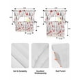 thumbnail image 5 of Red Grey Christmas Swag Kitchen Curtains Sets for Windows 24 Inch Length, Xmas Tree Snowflake Winter Short Window Curtain Panels Swags Valances and Tiers 3 Piece Set for Cafe/Dining Room, 5 of 5