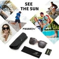 thumbnail image 5 of FEISEDY Oversized Polarized Sunglasses - UV400 Protection, Square Fashion Sun Glasses for Outdoor & Daily B2600, 5 of 17