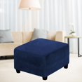 thumbnail image 4 of Funda protectora elástica para muebles de 27-32 pulgadas, funda protectora para muebles de 1 pieza, funda protectora para sofá con reposapiés cuadrado marino perfecl Fundas para reposapiés, 4 of 7