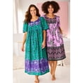 thumbnail image 4 of Only Necessities Plus Size Mixed Print Short Lounger, 4 of 6