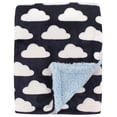 thumbnail image 1 of Manta Hudson Baby Plush Vison Sherpa Navy Clouds 76 x 102 cm, 1 of 1