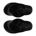 thumbnail image 2 of Pantuflas mullidas para mujer, pantuflas peludas para mujer, pantuflas de casa abiertas y peludas, pantuflas de casa para mujer, funcionalidad inteligente, 2 of 9
