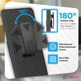 thumbnail image 4 of Motorola Droid Turbo 2 Belt Clip Holster Case - Black, 4 of 6