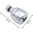 thumbnail image 2 of Splash-Free Kitchen Experience: Swivel Faucet Sprayer Attachment, 360° Rotating Design, Save Energy, Corrosion-Resistant, Includes Adapter for Easy Installation, 2 Pieces, 2 of 5