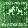 thumbnail image 1 of Ahgly Company Indoor Square Persian Emerald Green Traditional Area Rugs, 8' Square, 1 of 4