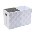 thumbnail image 1 of 1pc Double Slots Scissors Holder Hair Clips Storage Box Hairdressing Tools Organizer for Home Shop White, 1 of 7