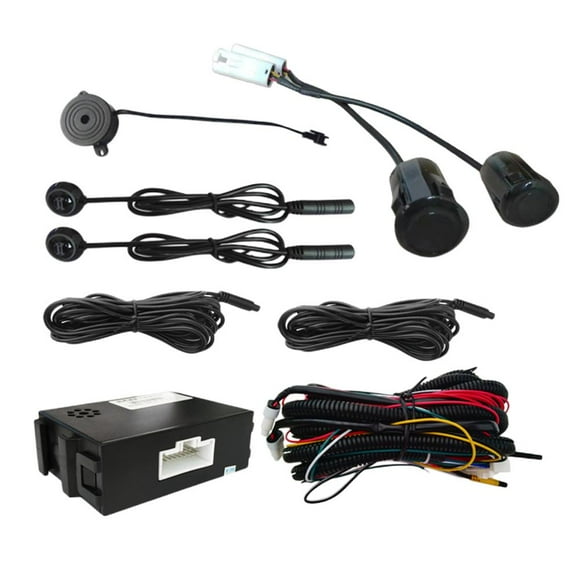 Peggybuy BSD Warning Light 12V Blind Spot Monitoring System Ultrasonic Parking Sensor Kit