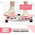 thumbnail image 3 of Twist Fitness Machine For Home Workout, Pink Portable Stepper With Resistance Bands, Cardio & Core Training For Women, Compact Foot Pedal Exerciser For Gym, Office, Home Use, 3 of 7